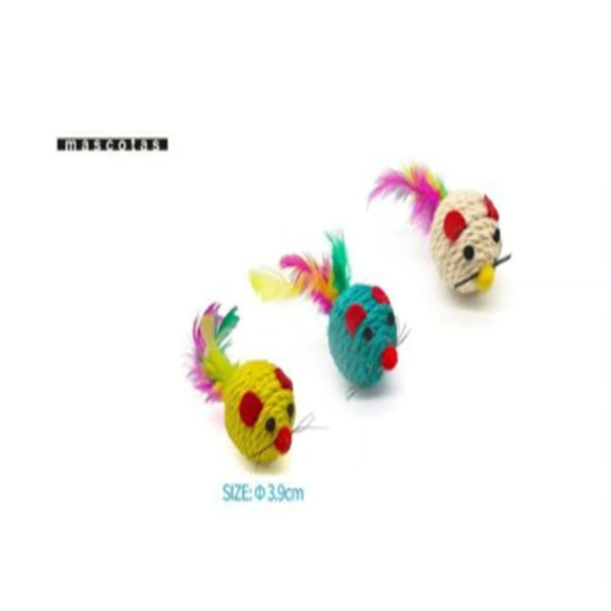 GENERICO - Juguete Para Gato Diseño Ratón Colores Surtidos