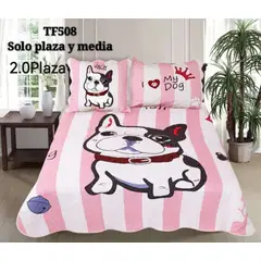 GENERICO - Cubrecama quilt verano plazay media