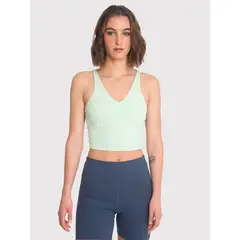 BSOUL - Peto deportivo Mujer Crop Top Frida Verde BSOUL.-