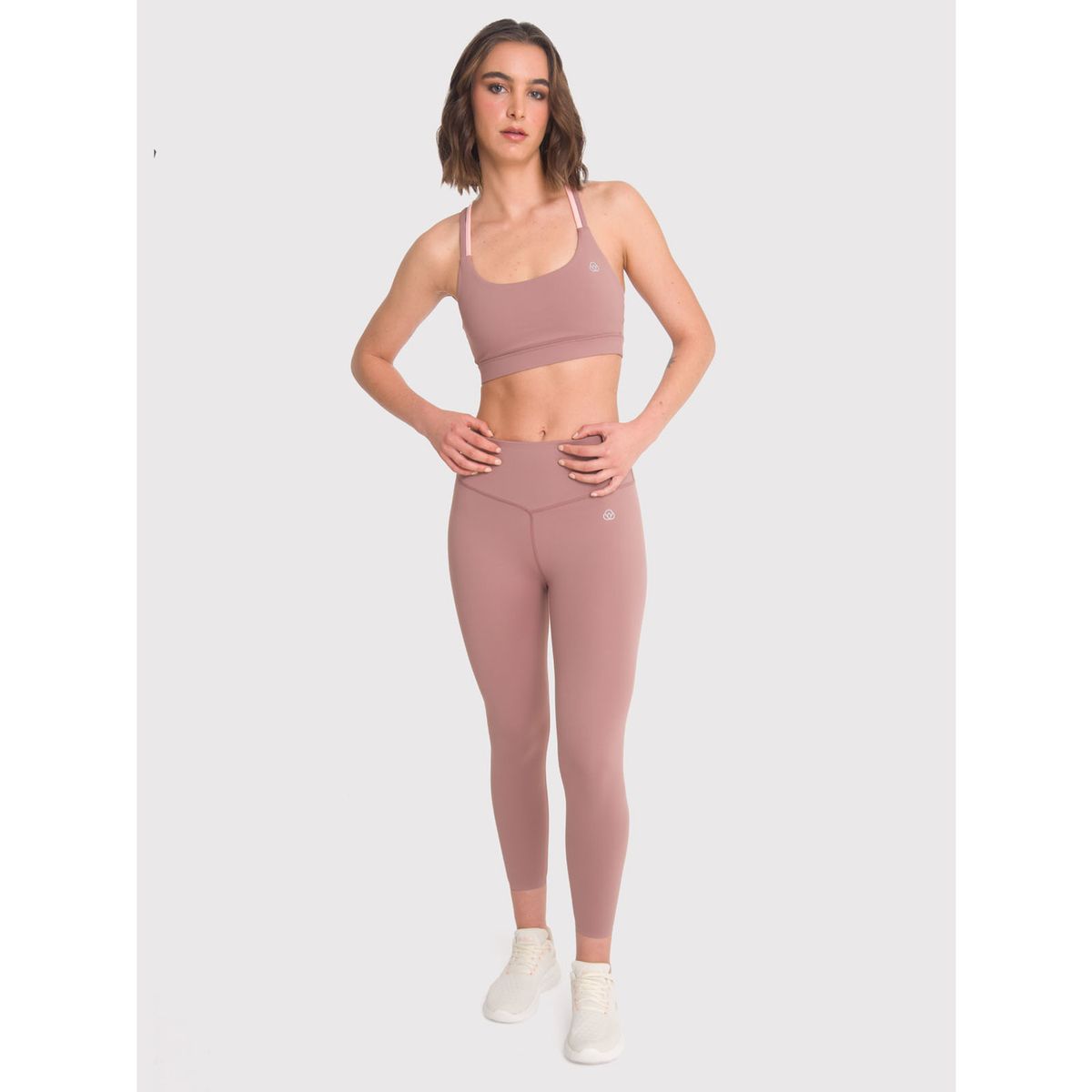 BSOUL - Calza deportiva 7/8 Mujer Ankle Leg Emma Café BSOUL