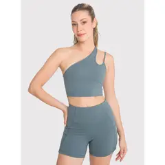 BSOUL - Peto asimétrico Mujer One Shoulder Verde
