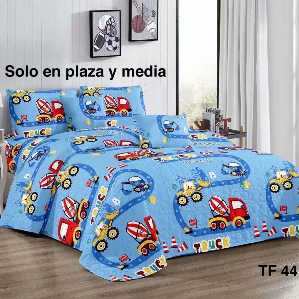 GENERICO - cubrecama quilt verano plazay media