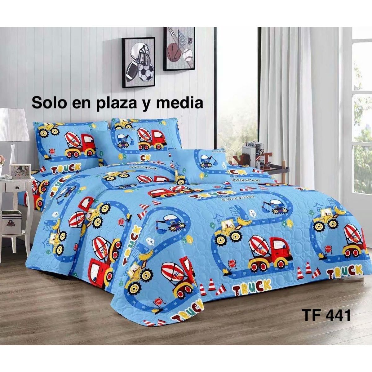 GENERICO - cubrecama quilt verano plazay media