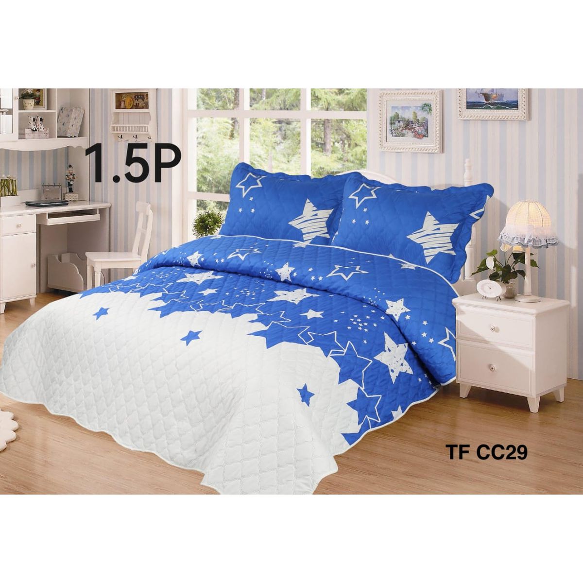 GENERICO - cubrecama quilt verano plazay media