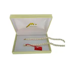 MALLORCA - Collar de Perlas (6mm) de Enchapado en Oro 70 cm