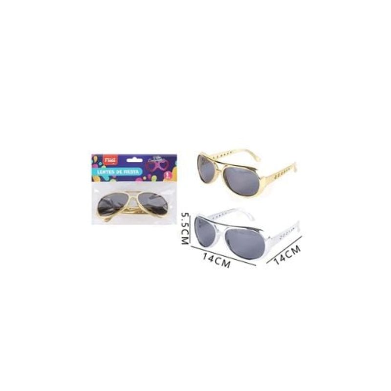 GENERICO - Lentes De Fiesta Metalizados 14 14 5 5 Cm