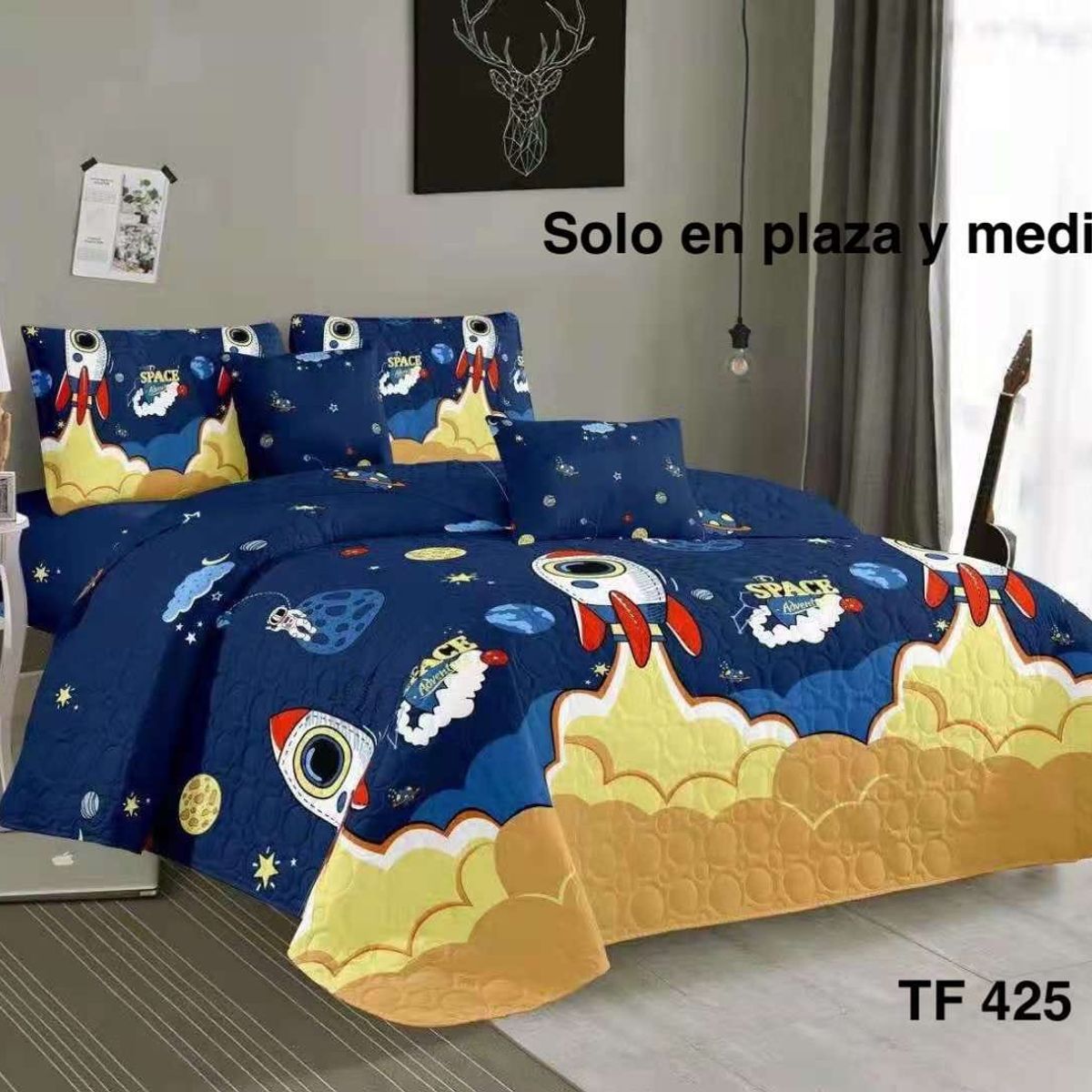 GENERICO - cubrecama quilt verano plazay media