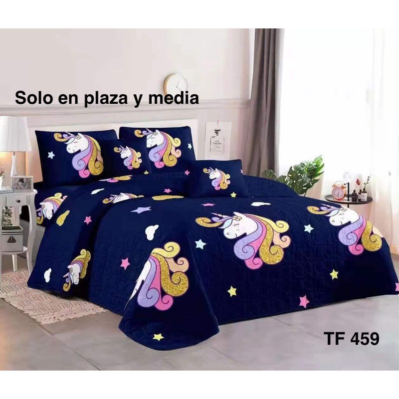 GENERICO - cubrecama quilt verano plazay media