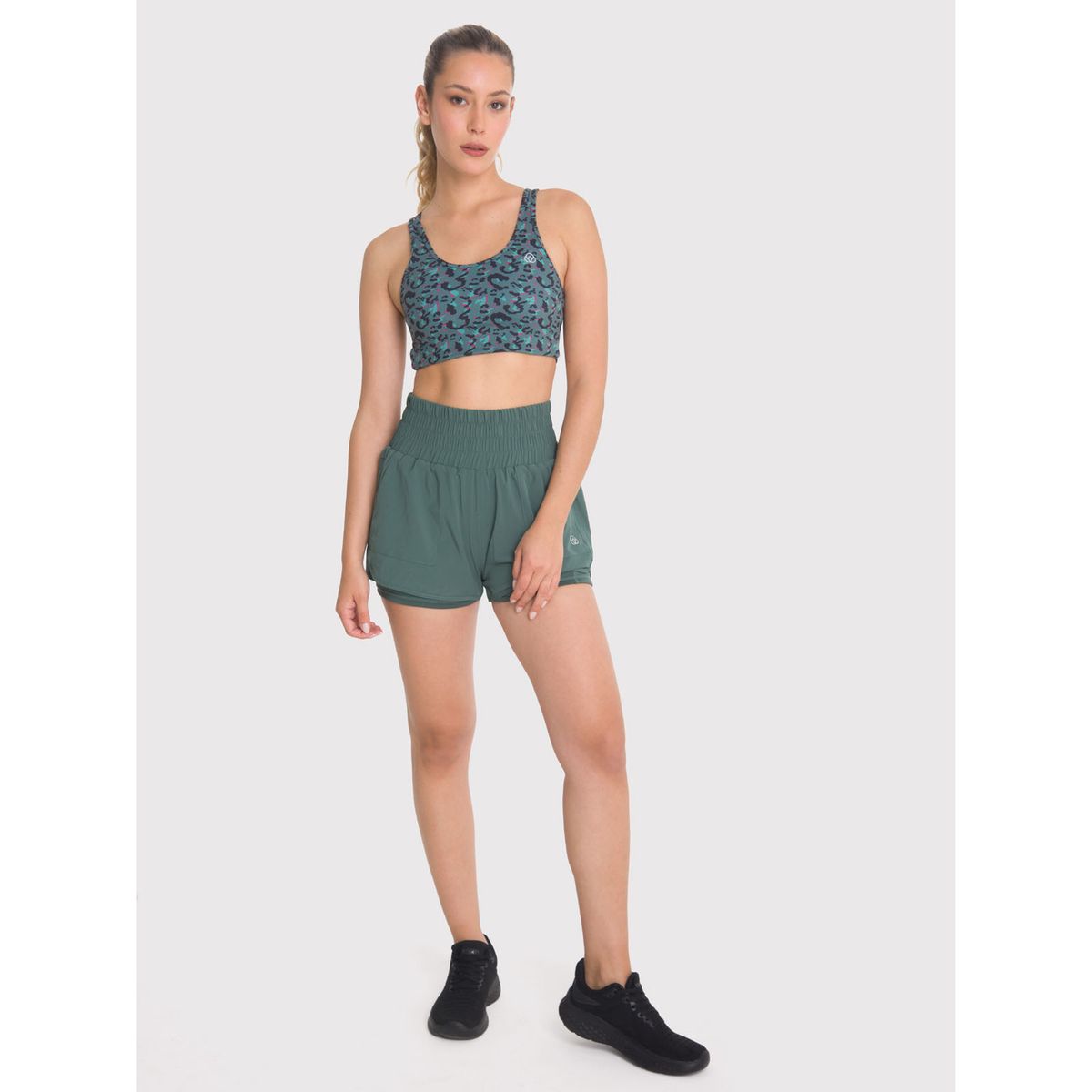 BSOUL - Short deportivo Mujer Pocket Verde BSOUL