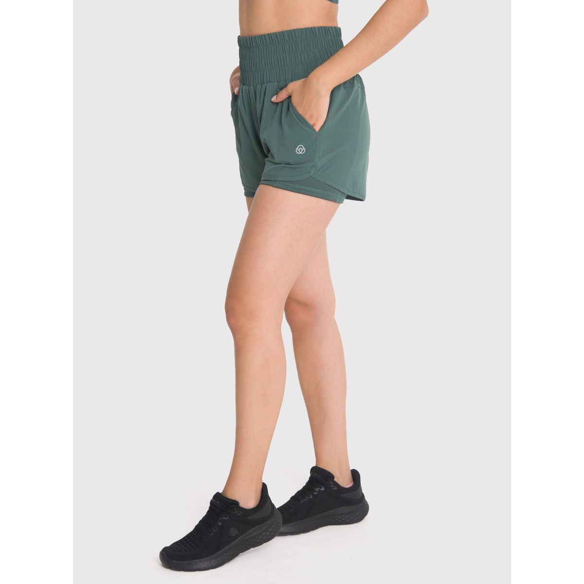 BSOUL - Short deportivo Mujer Pocket Verde BSOUL
