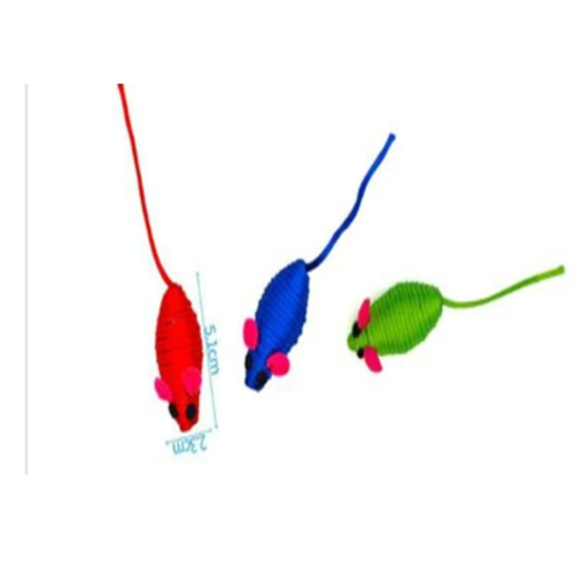 GENERICO - Juguete Para Gato Diseño Ratón Colores Surtidos