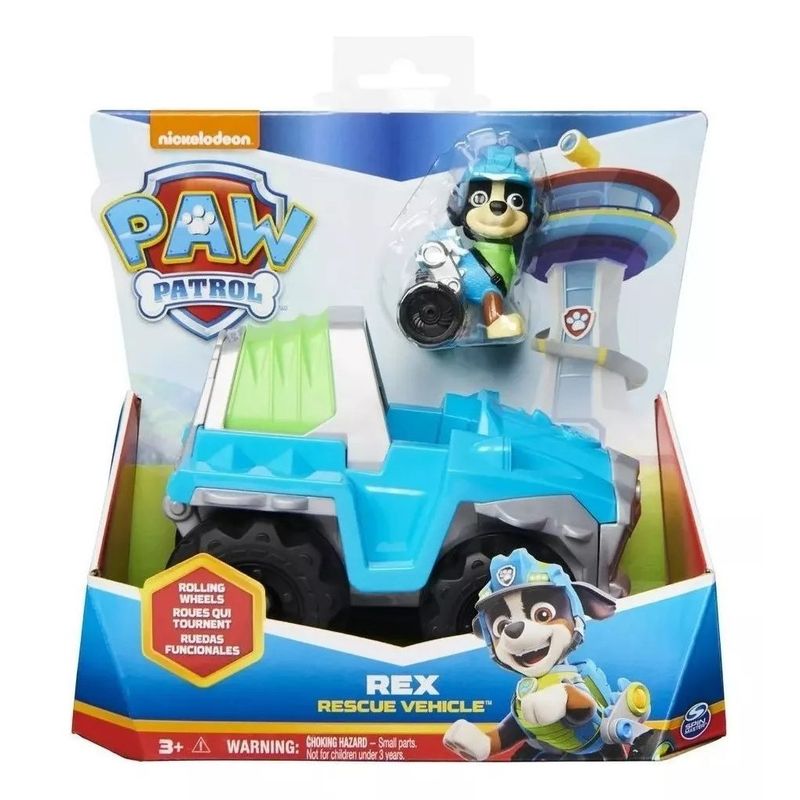 PAW PATROL - Vehículo Básico Rex Rescue Vehicle Paw Patrol