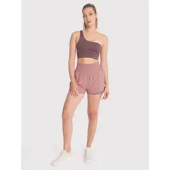 BSOUL - Short con calza Mujer 2 en 1 Active Café