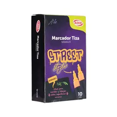 ADIX - Marcador Tiza Naranjo 10 Un