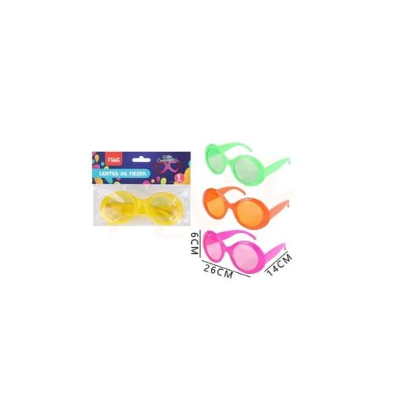 GENERICO - Lentes De Fiesta Colores 14 16 6 Cm