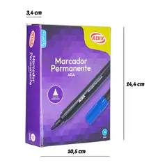 ADIX - Marcador Permanente Azul 12 Un
