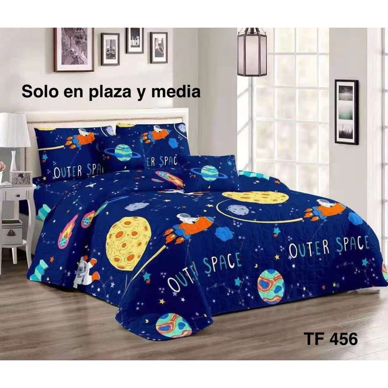 GENERICO - cubrecama quilt verano plazay media