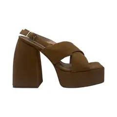PAND G - Sandalia Camel Plataforma