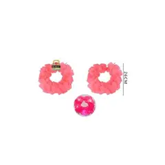 GENERICO - Corona De Flores Coral Hawaiano 26 Cm