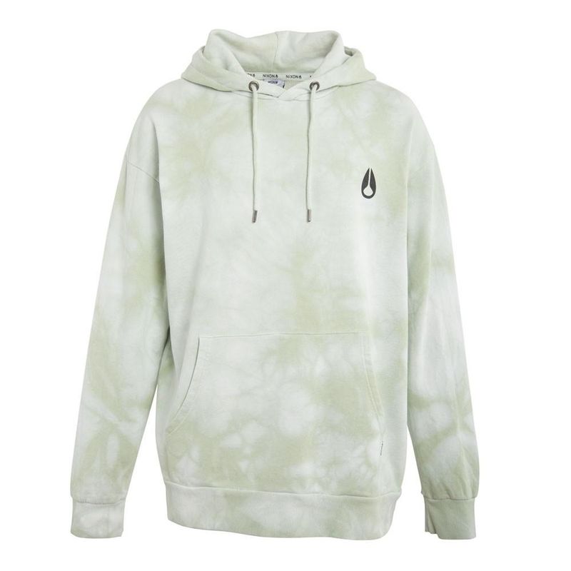 NIXON - Poleron Men Hoodie Tie dye Green Icon Front - Verde