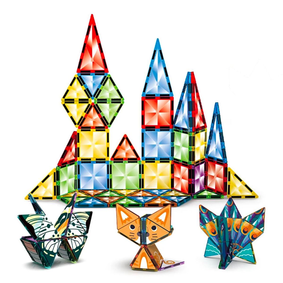 GENERICO - Juego De Construcción Magnéticos Imán Animales Varios 43Pzas