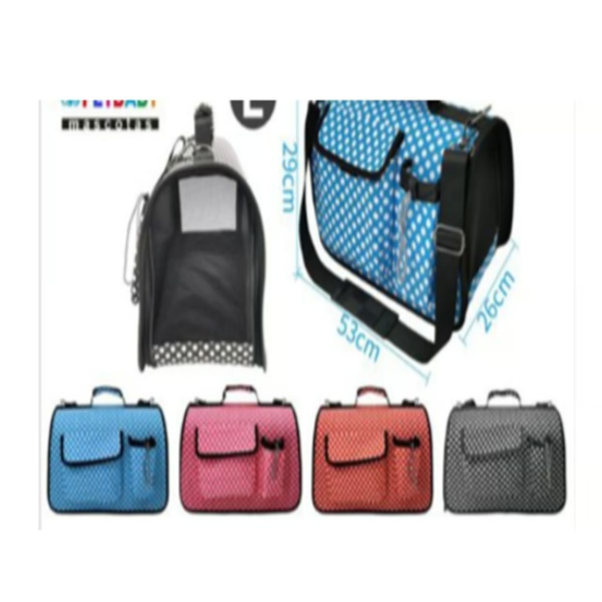 GENERICO - Bolsos de Transporte Viaje Portátil Para Mascotas Gris L