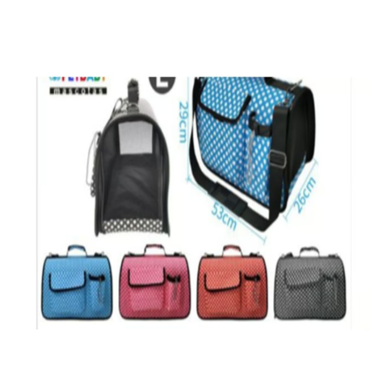 GENERICO - Bolsos de Transporte Viaje Portátil Para Mascotas Rojo L