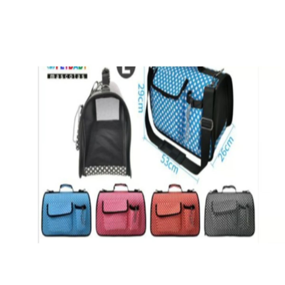 GENERICO - Bolsos de Transporte Viaje Portátil Para Mascotas Rojo L