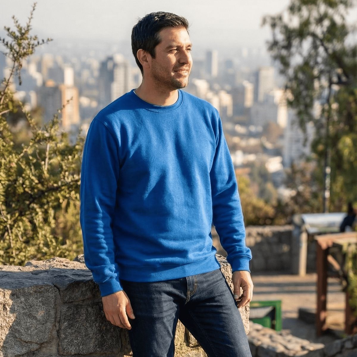 T-WORLD - Polerón Unisex Algodón Básico Afranelado Antipilling