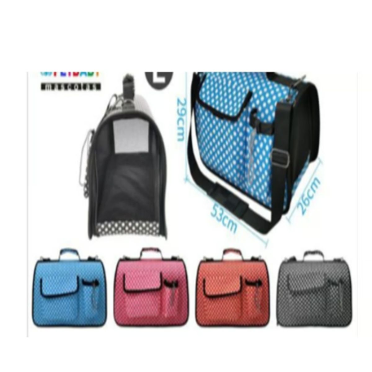 GENERICO - Bolsos de Transporte Viaje Portátil Para Mascotas Azul L