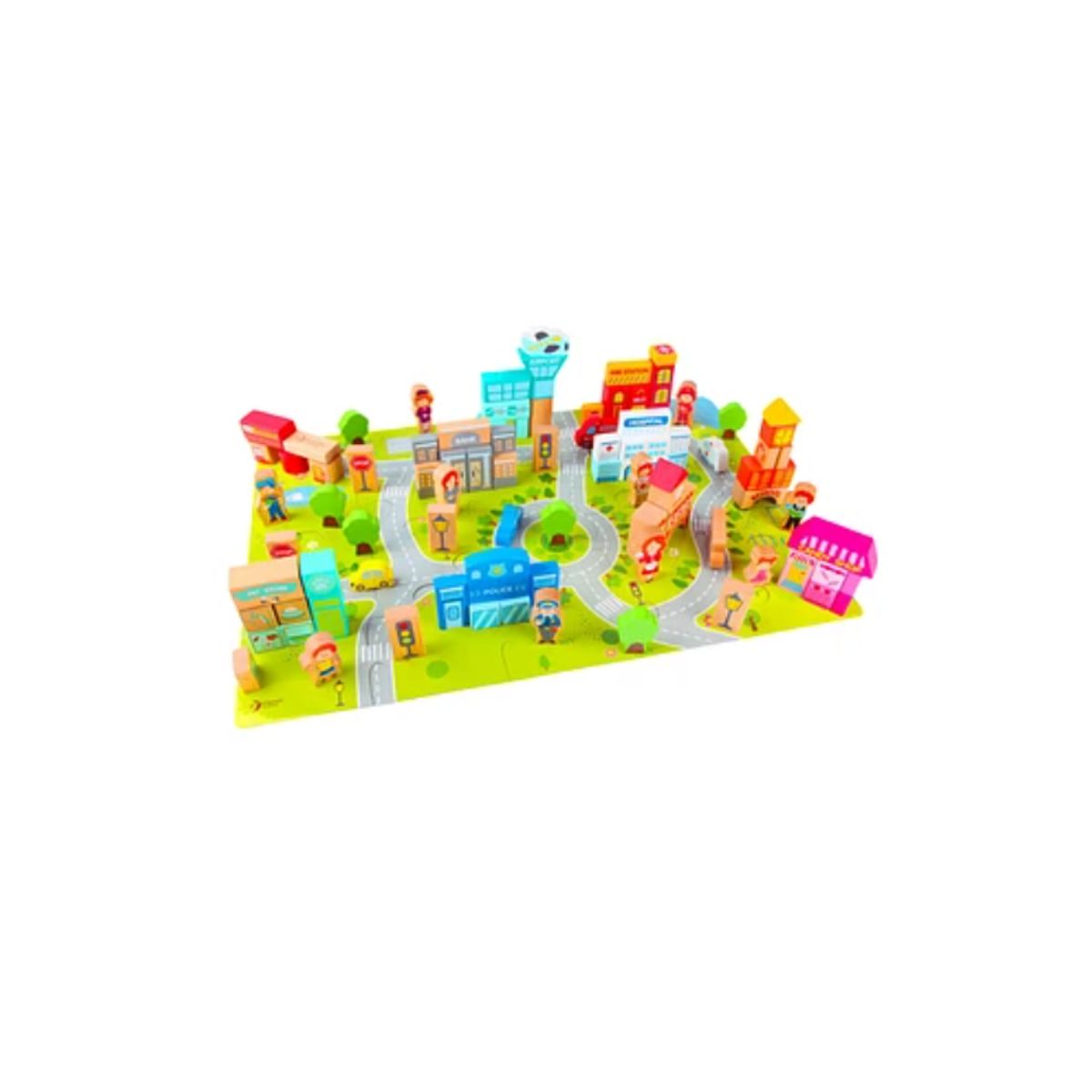 KIDSCOOL - Juego De Construcción Ciudad Feliz