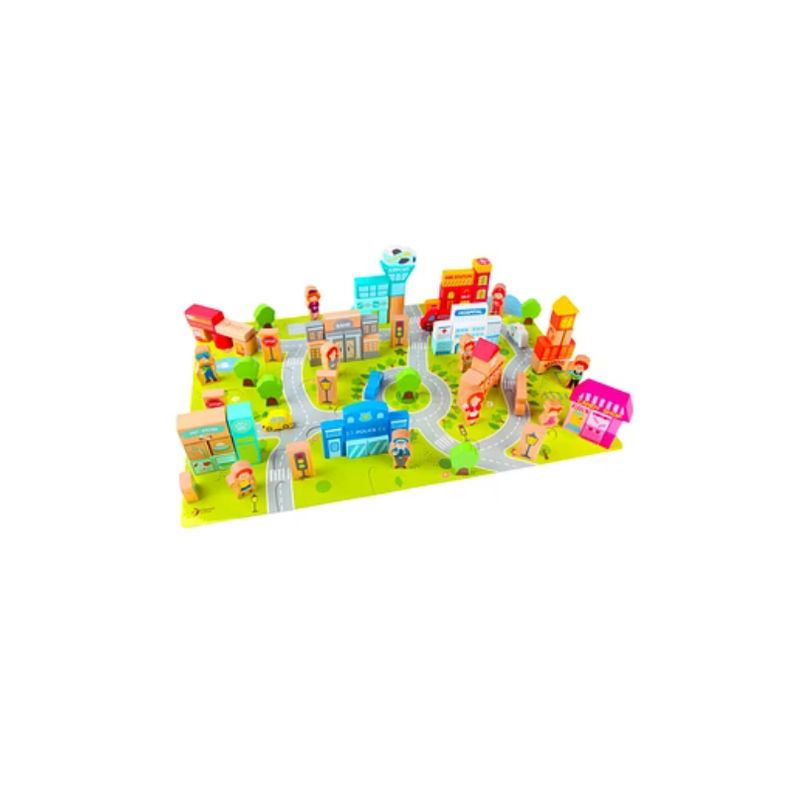 KIDSCOOL - JUEGO DE CONSTRUCCION CIUDAD FELIZ