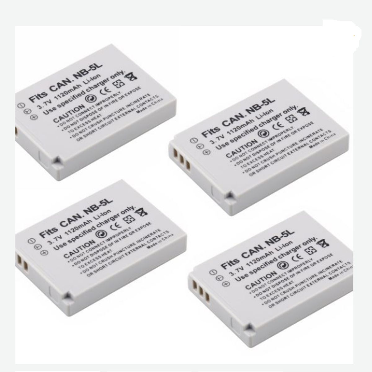 GENERICO - 4 BATERÍAS NB-5L CANON ALTERNATIVA