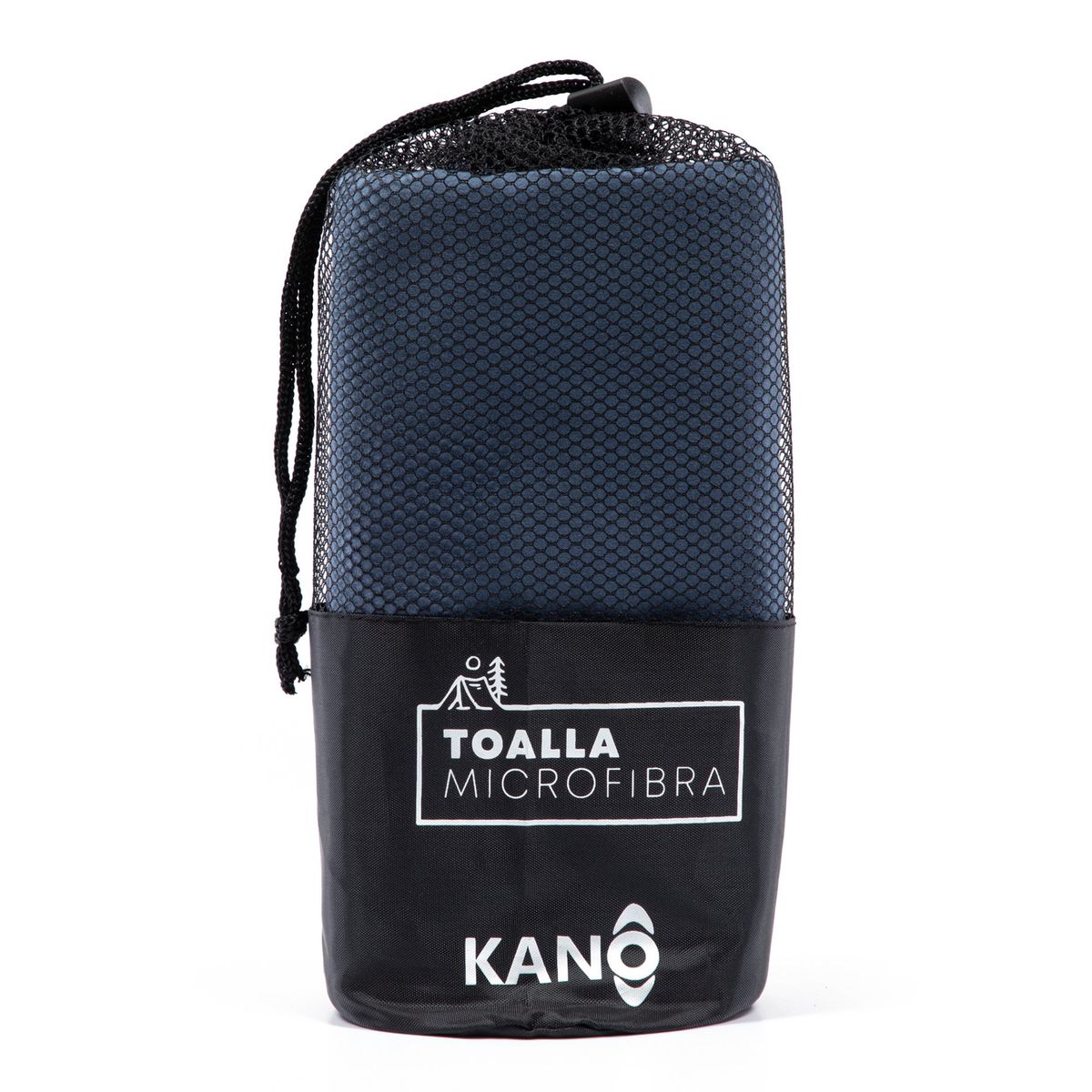 KANO - Toalla de Microfibra Kano Gris Azulado Secado Rápido