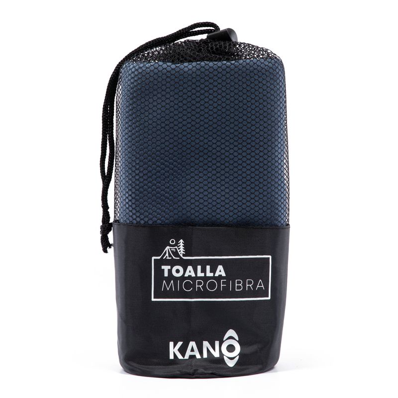 KANO - Toalla de Microfibra Kano Gris Azulado Secado Rápido