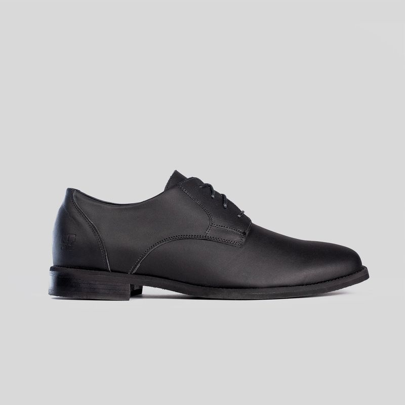 TRAUKO - Zapato Hombre Cuero Negro Trauko Derby