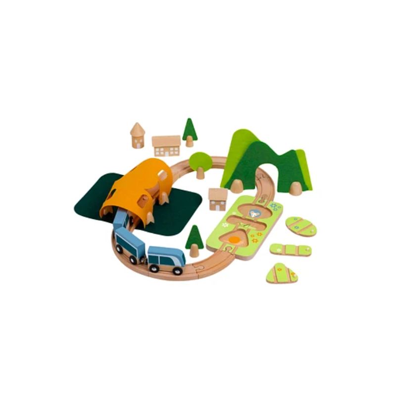KIDSCOOL - JGO DIDACTICO PISTA DE TREN FELIZ