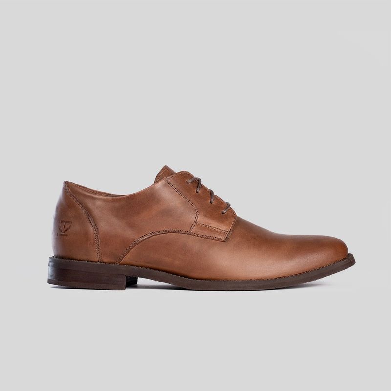 TRAUKO - Zapato Hombre Cuero Café Trauko Derby