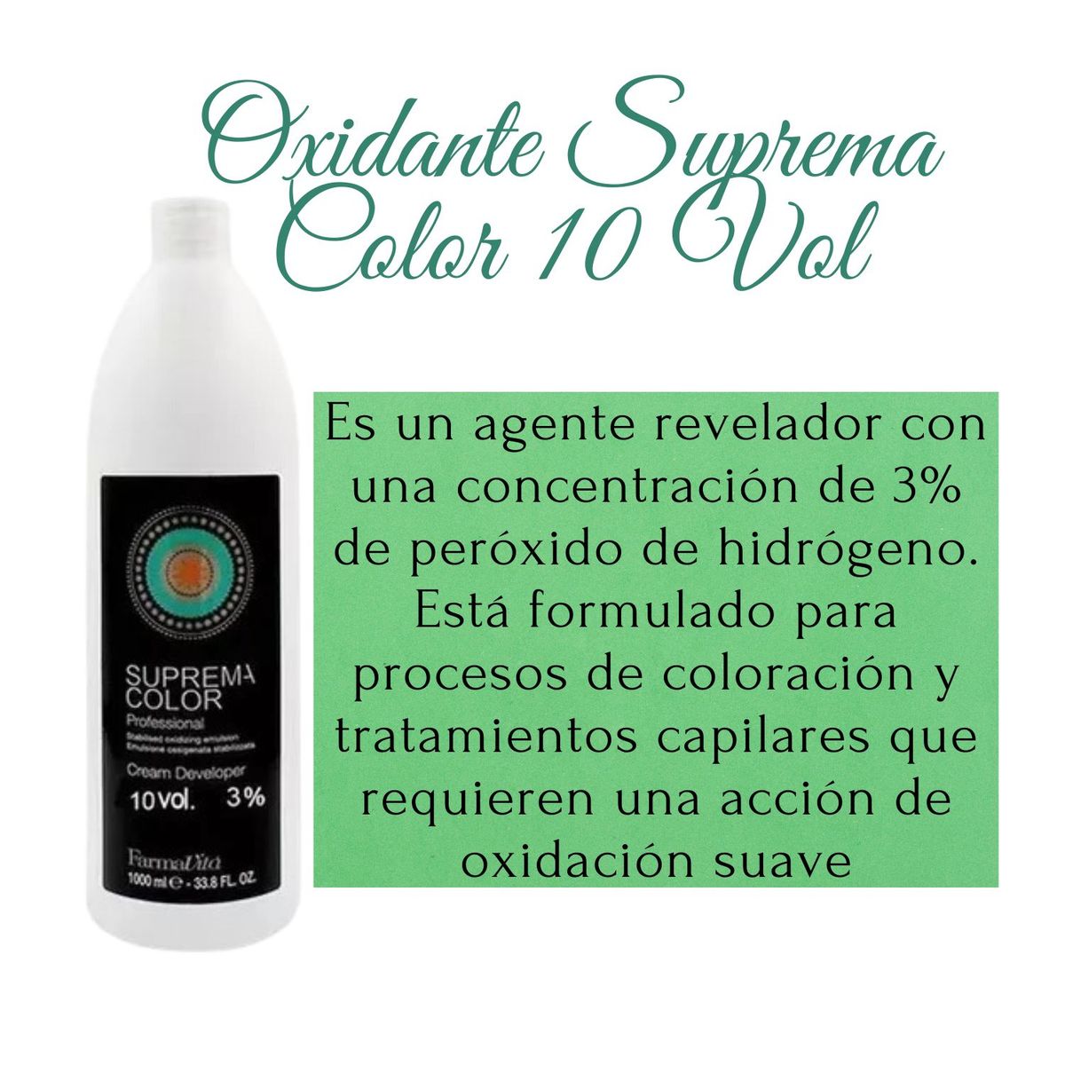 FARMAVITA - Oxidante Suprema Color 10vol Farmavita 1000ml