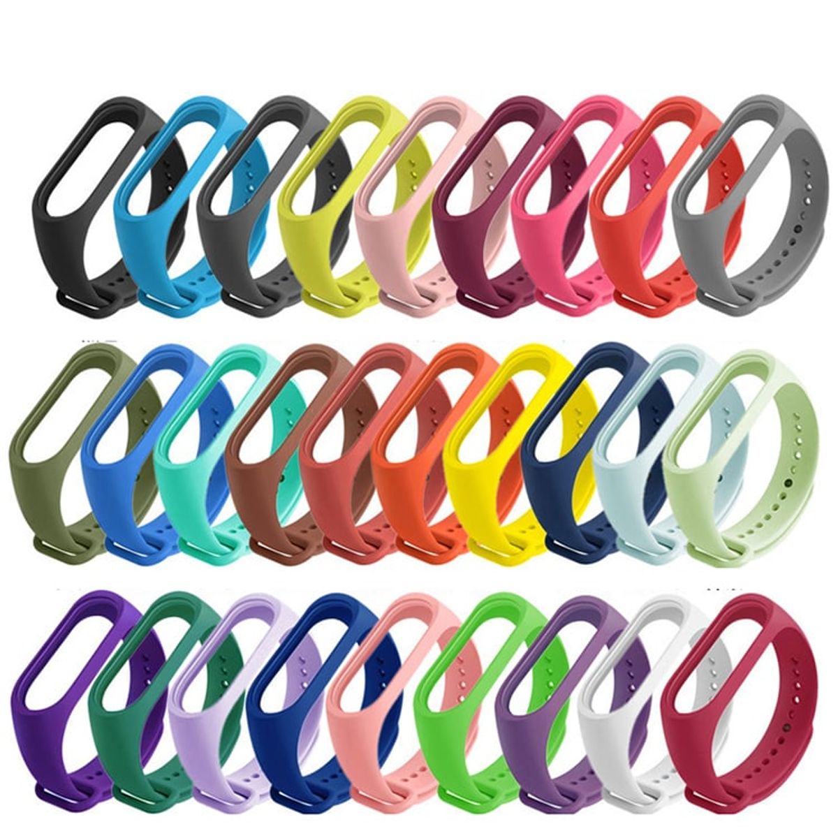 GENERICO - Correa De Silicona Colores Para Xiaomi Mi Band 5 Y 6 Naranjo