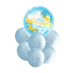 GENERICO - SET 7 GLOBO PRIMERA COMUNION NENE X1 UNI