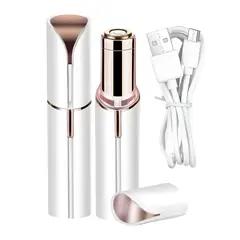 GENERICO - Depiladora De Vello Facial Para Mujer Recargable Usb Color Blanco