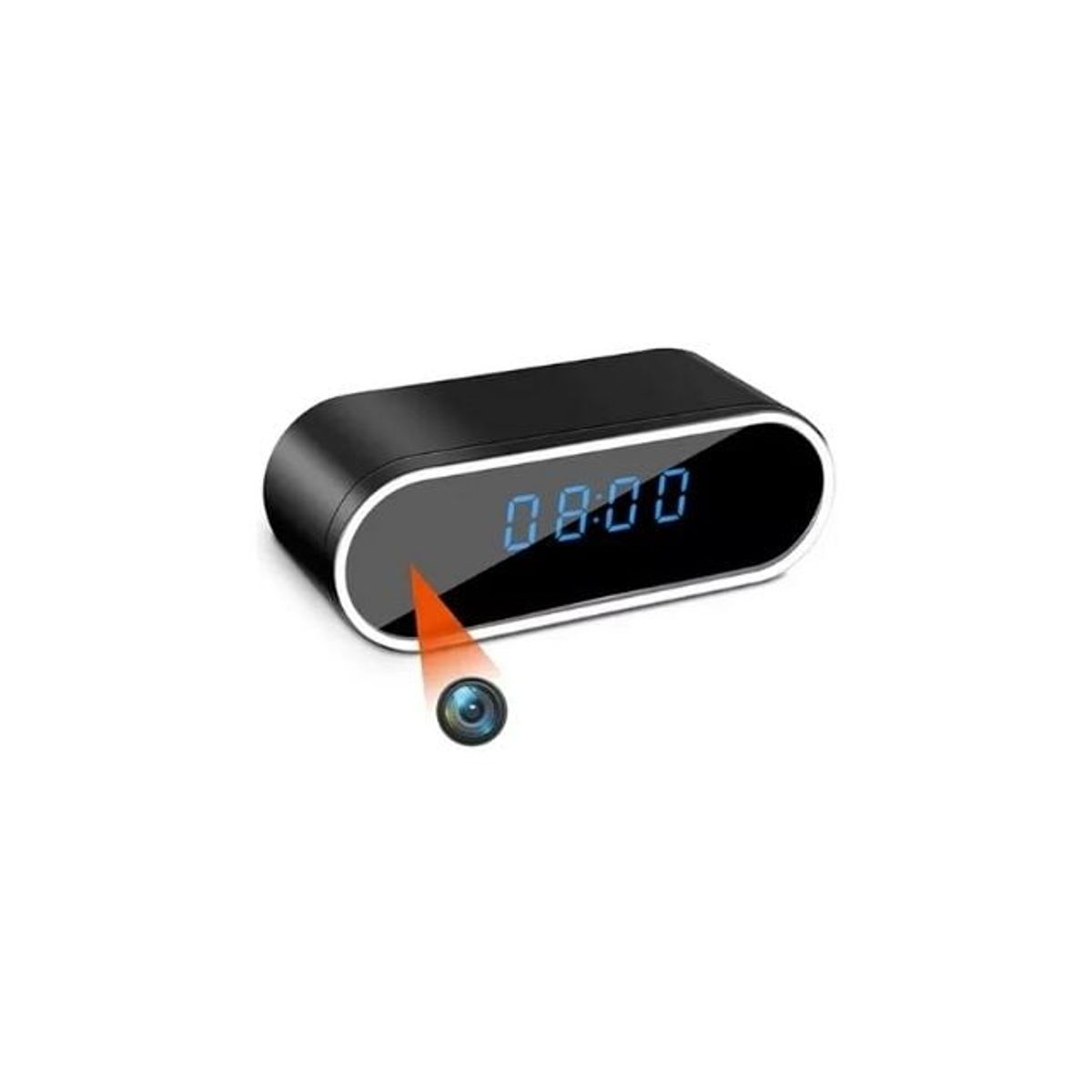 GENERICO - Reloj Despertador Camara Oculta Wifi4kTiempo Real 128gb