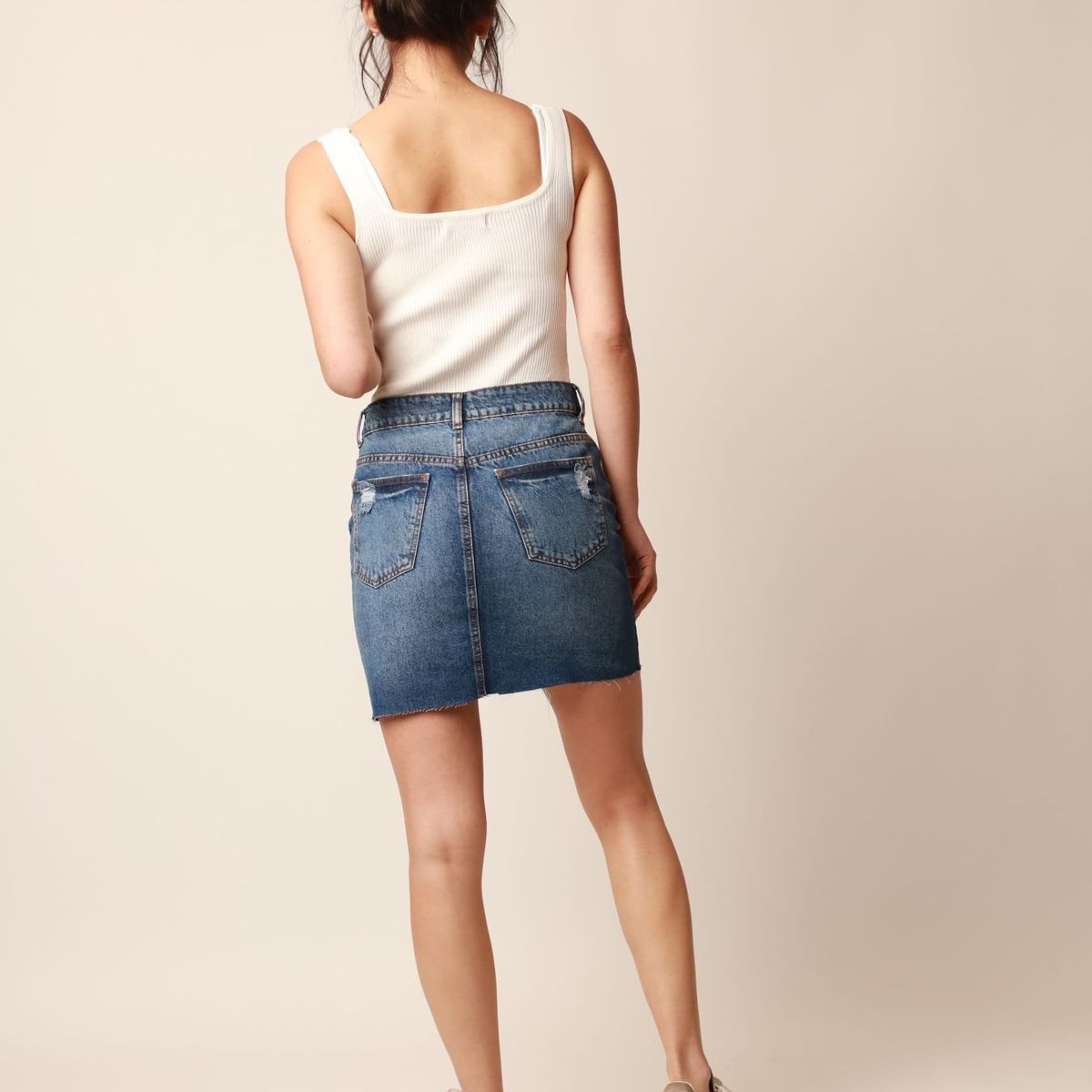 MOMCHIC - Mini  básica Raquel denim