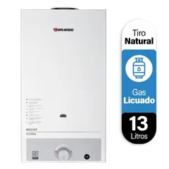 SPLENDID - Calefont Gas Licuado Master Tiro Natural 13L