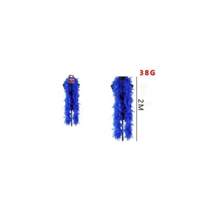 GENERICO - Boa De Plumas Azul 2 M