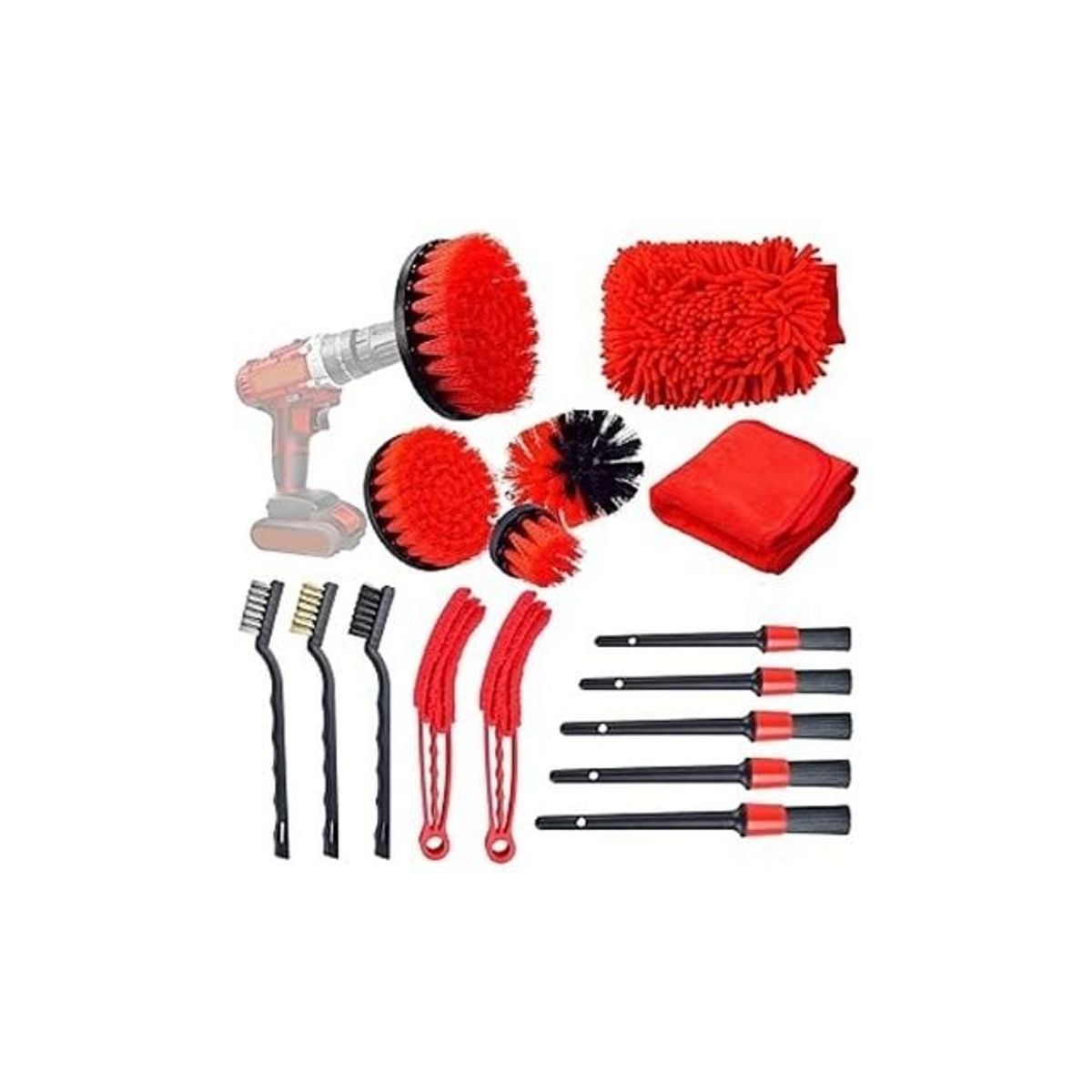 GENERICO - Kit De Limpieza De Automóviles De 16 Piezas