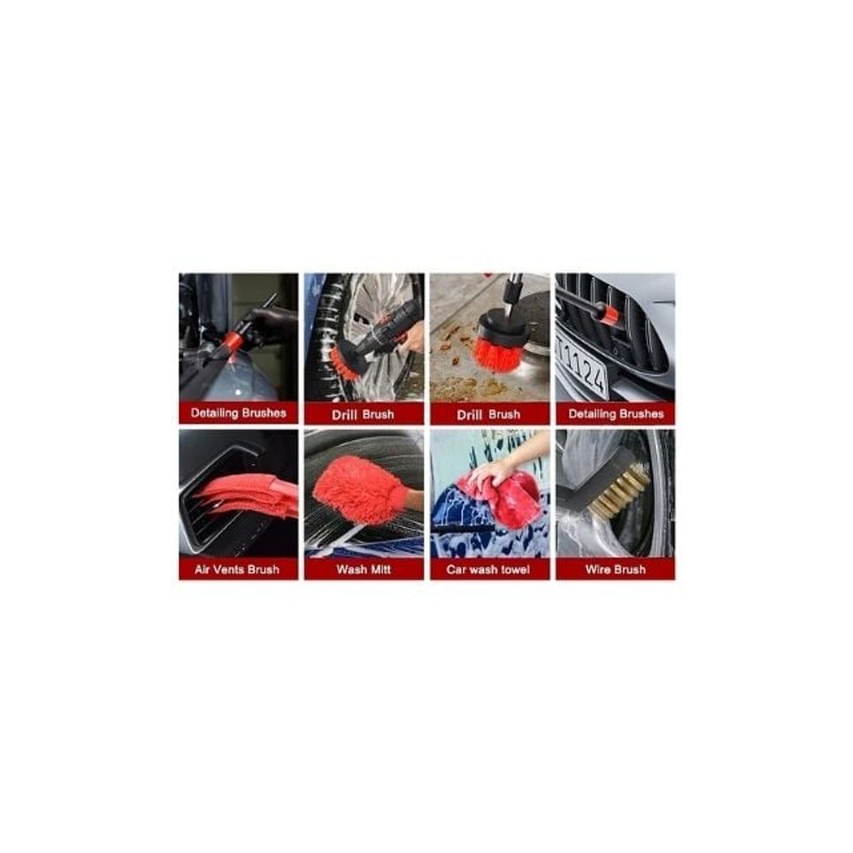 GENERICO - Kit De Limpieza De Automóviles De 16 Piezas