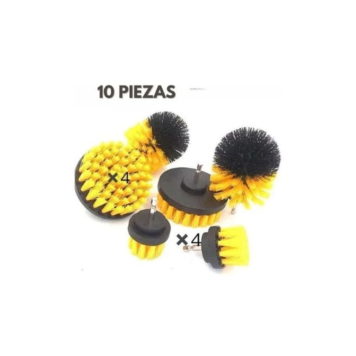 GENERICO - Kit 10 Cepillo Limpieza Talador Pulidor Tapiz