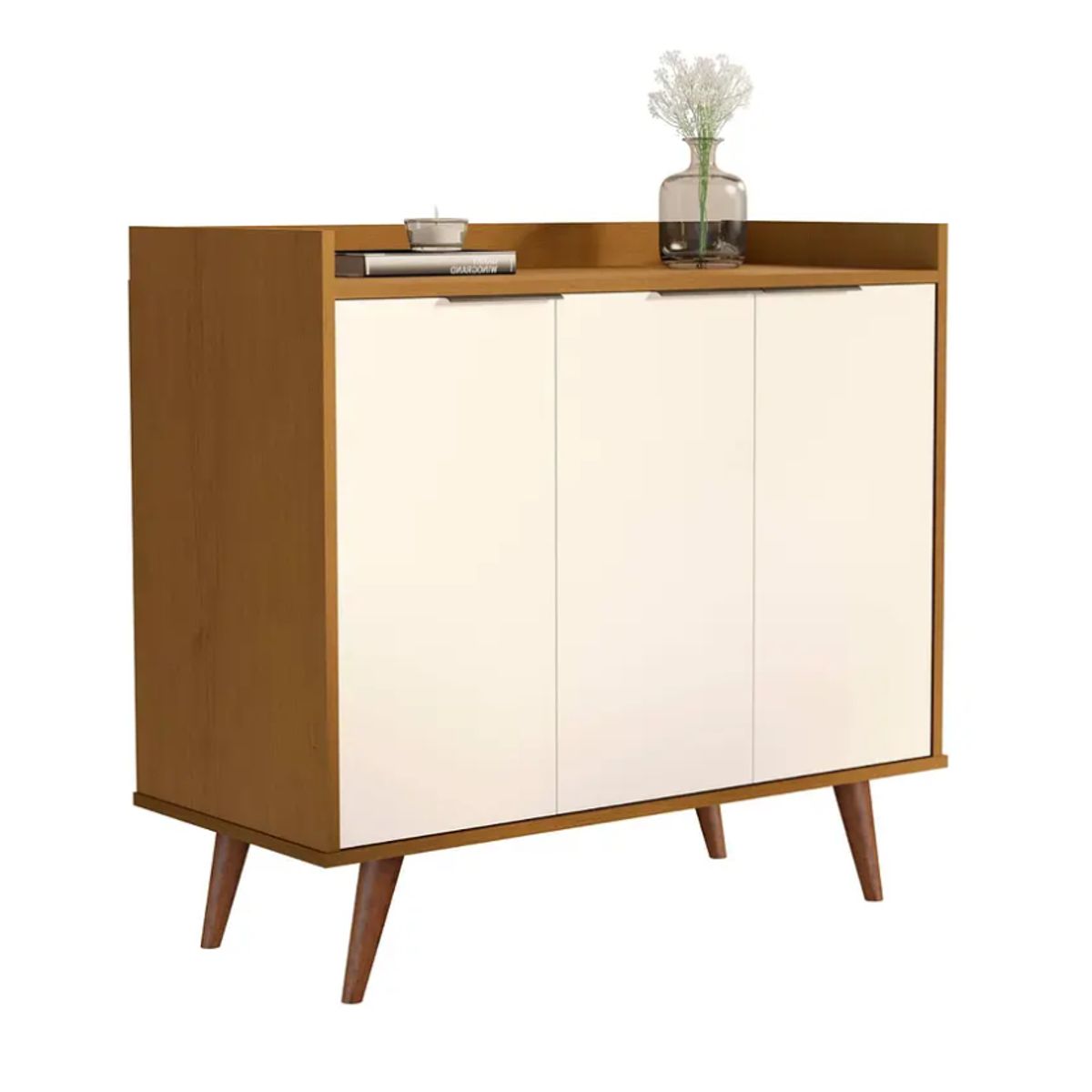 BE DESIGN - Buffet 3 Puertas Luxor Caramelo/Perla